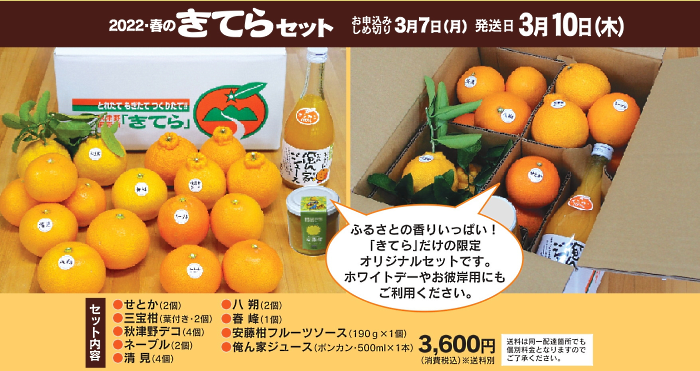 2022年春のきてら詰め合わせセット